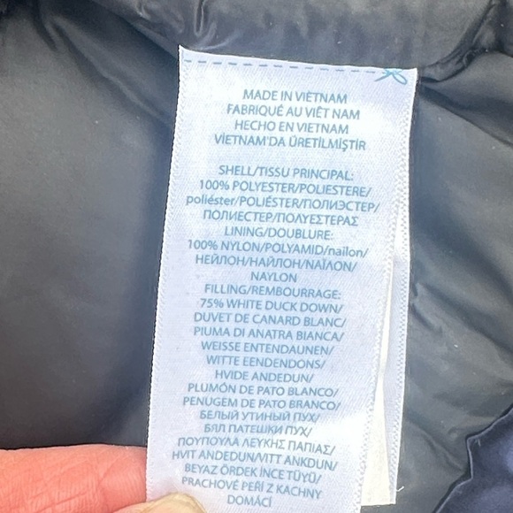 Polo Ralph Lauren Navy Blue Hooded Puffer Coat Infant Boys 9 Months - Picture 5 of 7